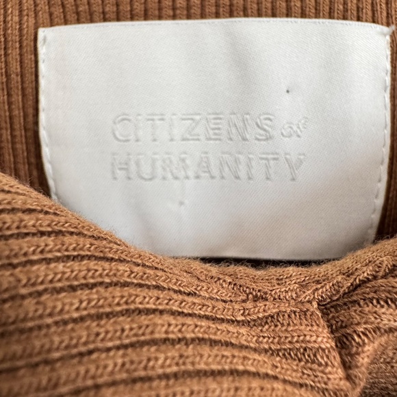 NWOT Citizens of Humanity Emi Twist Cami Tank Size XL Malt Ball Brown Y2K - Picture 5 of 12